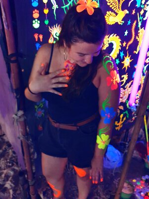 Full moon party tattoos