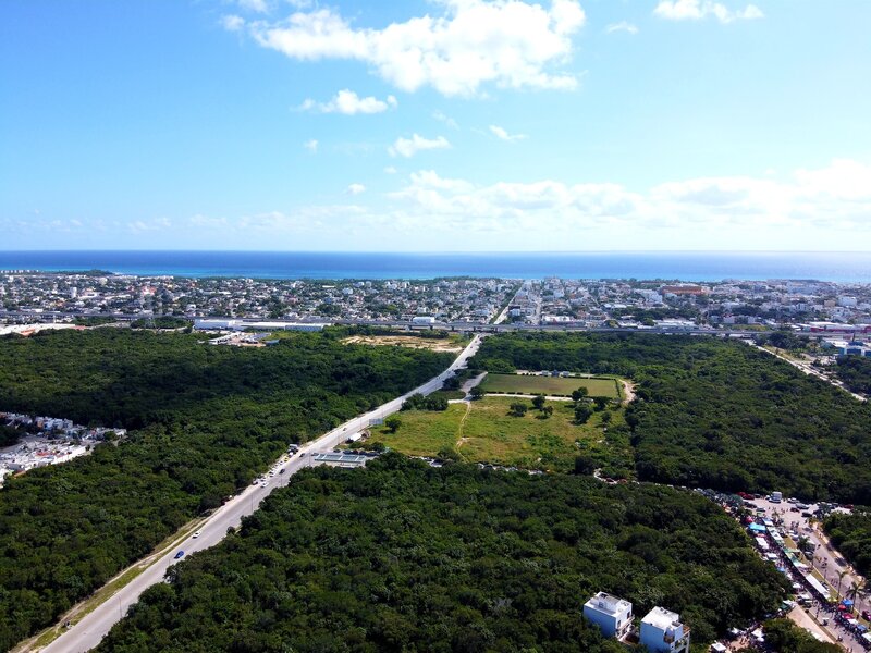 Aerial view, Playa del Carmen