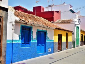 Facades Of Houses, Puerto De La Cruz