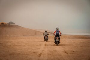 Riding on the Skeleton Coast, Swakopmund, Namibia.