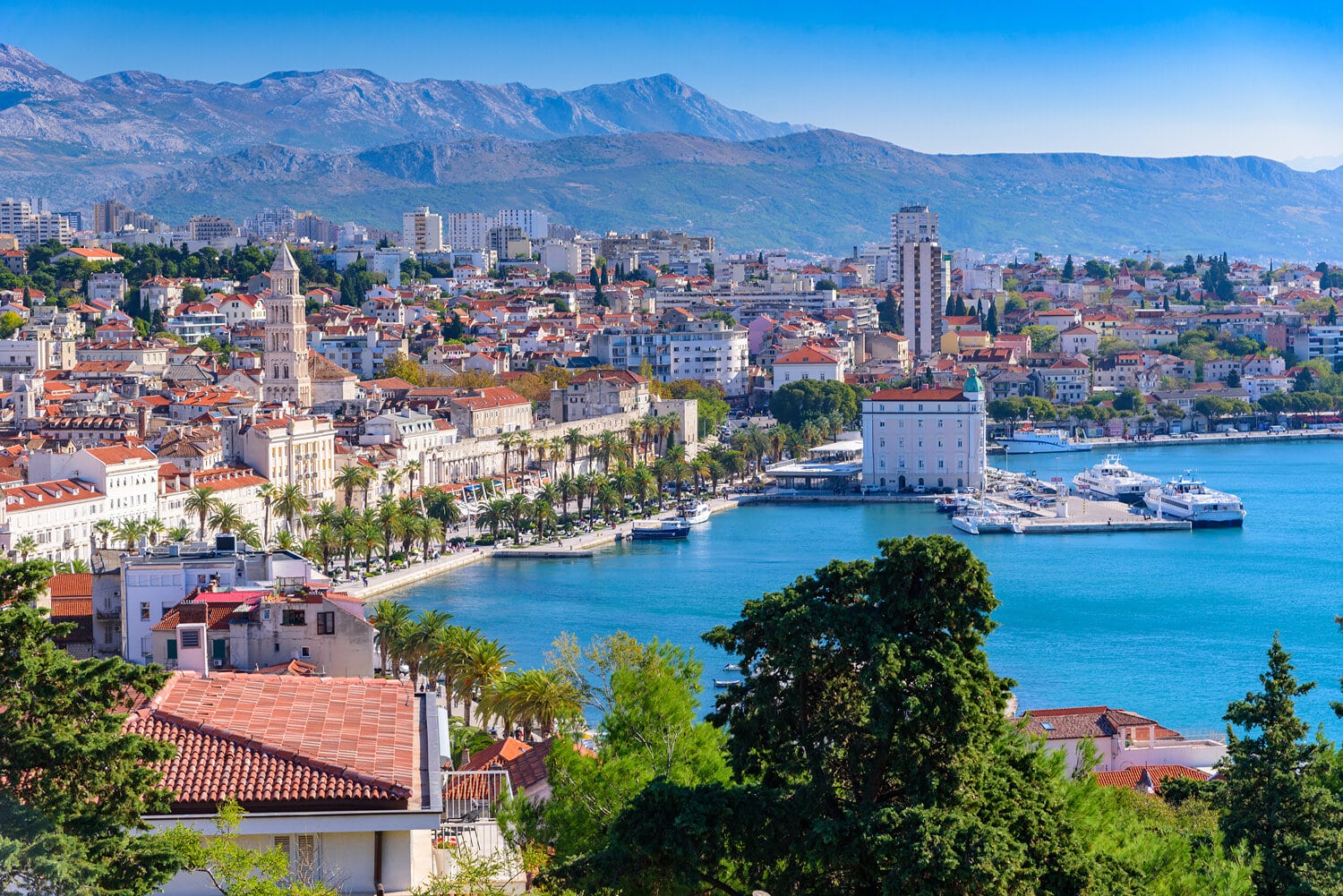 Split: Old Town Guided Bike Tour with Poljud Stadium