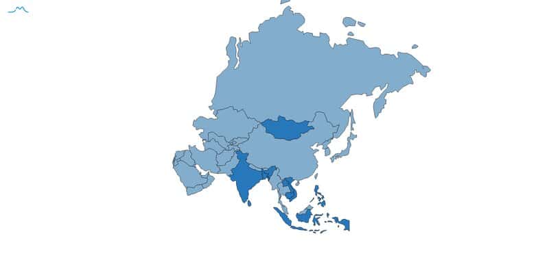 Cheapest countries to visit Asia