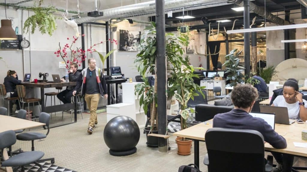 Le co-working La Vaca dans le quartier Barcelonais de Poble Sec. Dans une ambiance decontracte, des designers, start up, graphistes, photographes, entre autres, utilisent ces bureaux de nouvelle generation.