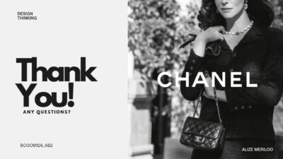Black and White Modern Fashion Portfolio Presentation