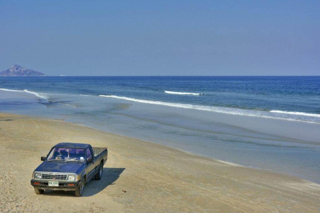 Hua Hin beach on Thailand's Gulf coast