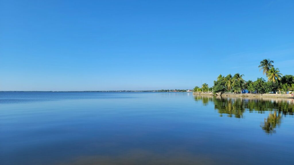 Corozal Bay coastline in Belize, illustrating the Work Where You Vacation remote-work guide