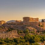 Athens skyline and the Acropolis viewed from Filopappou Hill
